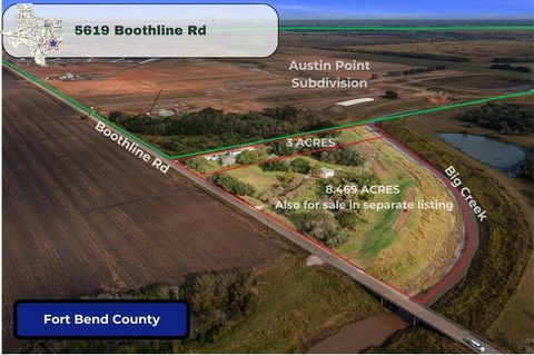Vacant Land For Sale - 5619 Boothline Road<br/> Richmond, TX 77469