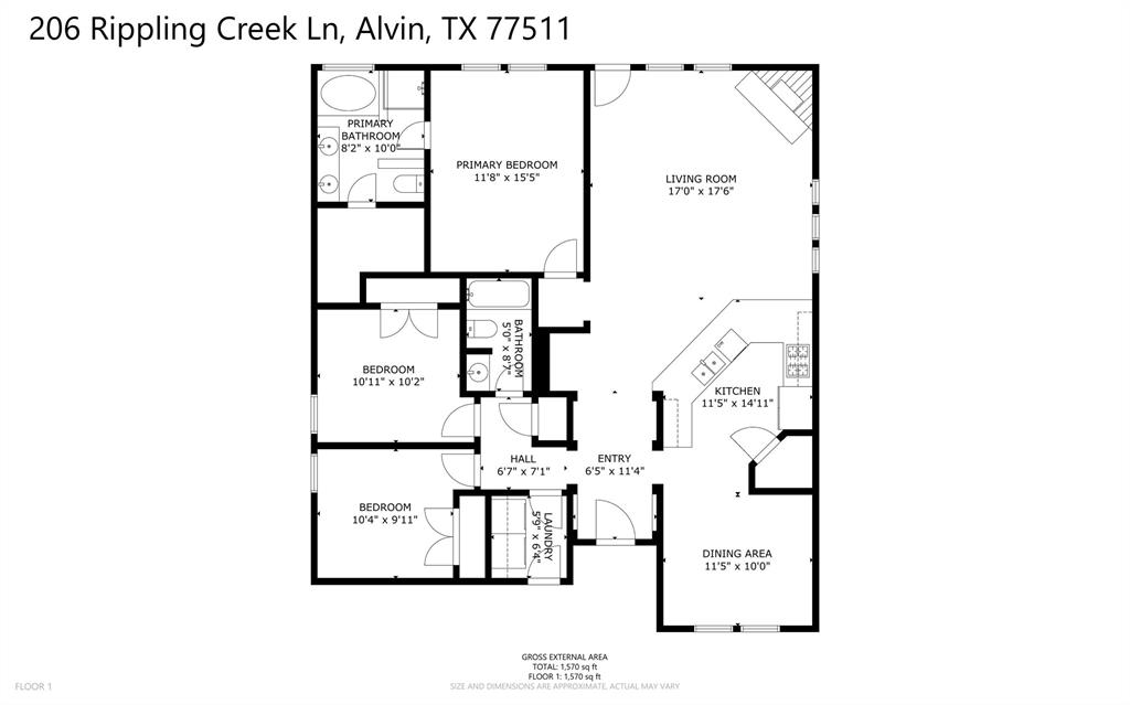 206 Rippling Creek Lane, Alvin, Texas image 28