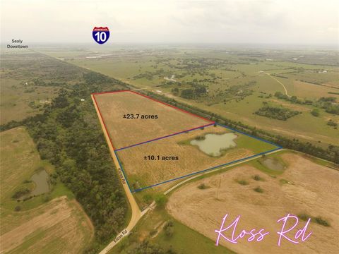 Vacant Land For Sale - Kloss Road<br/> Sealy, TX 77474