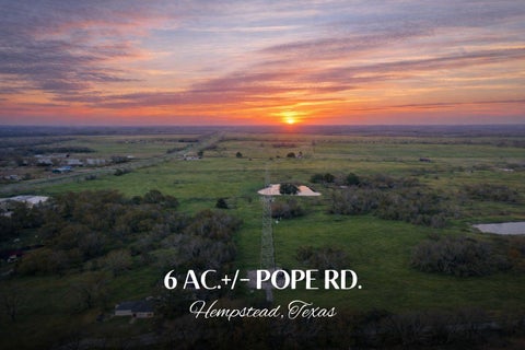 Vacant Land For Sale - TBD 6 +/- AC Pope Rd<br/> Hempstead, TX 77445