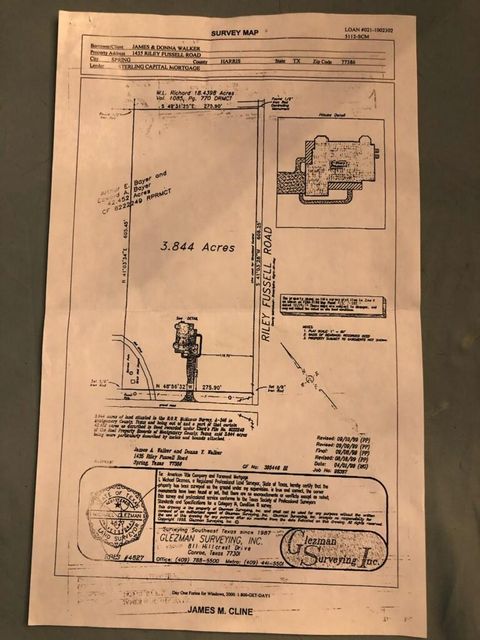 Vacant Land For Sale - 1415 Riley Fuzzel Rd Rd<br/> Spring, TX 77386