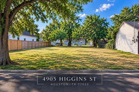 Vacant Land For Sale - 4905 Higgins Street<br/> Houston, TX 77033
