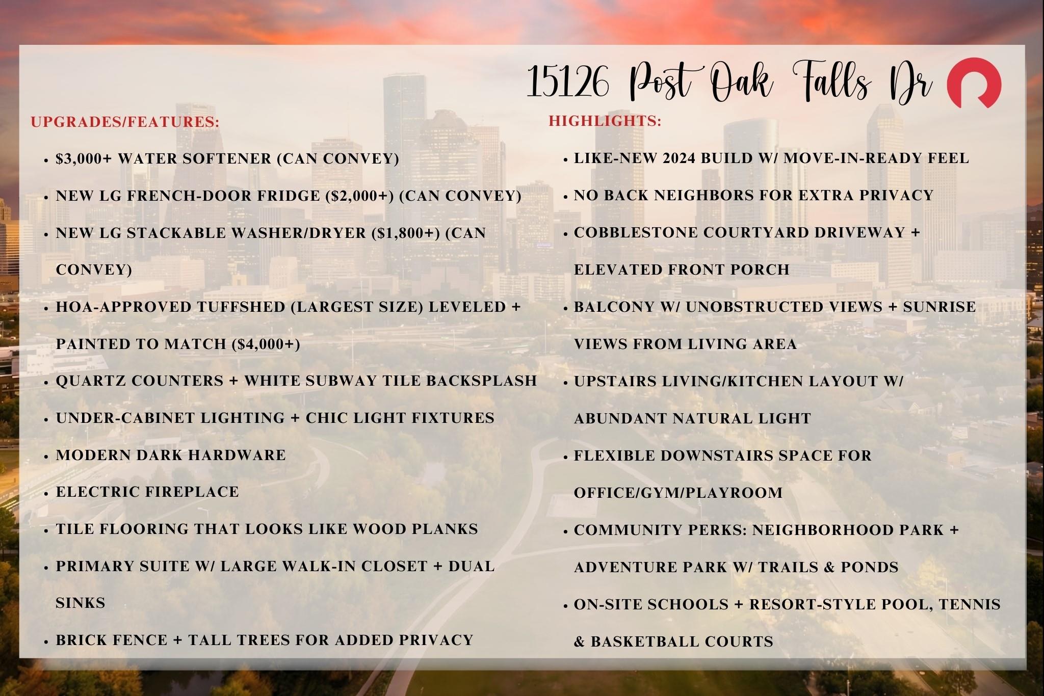 15126 Post Oak Falls Drive