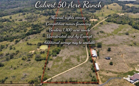 Vacant Land For Sale - 1111 S Hickory Loop<br/> Robertson County, Calvert, TX 77837
