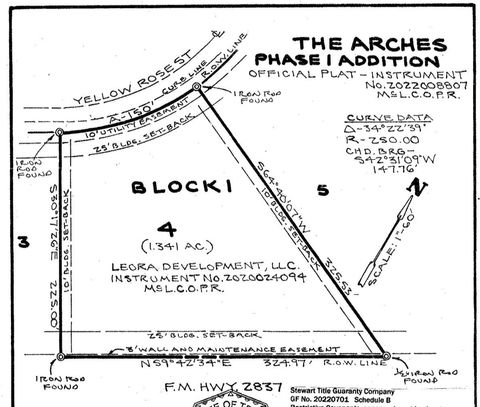 Vacant Land For Sale - 108 Yellow Rose Street<br/> Mclennan County, Lorena, TX 76655