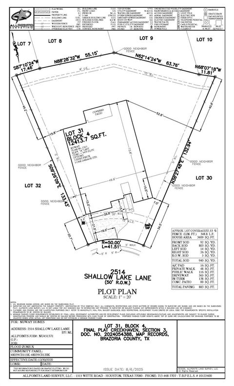 2514 Shallow Lake Lane Iowa Colony TX 77583