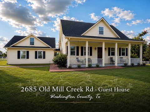 Photo of 2685 Old Mill Creek- Guest House Road, Brenham, TX 77833 (MLS # 59426054)