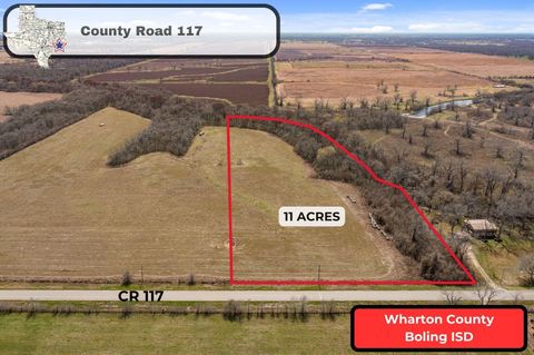 Vacant Land For Sale - TRACT 1 Cr 117<br/> Wharton County, Hungerford, TX 77448