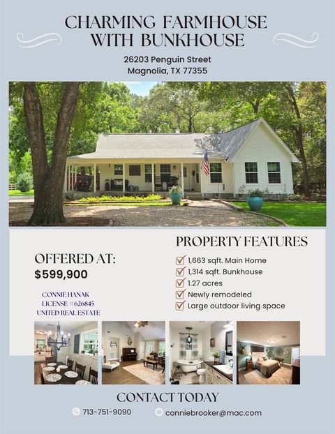 Tiny photo for 26203 Penguin Street, Magnolia, TX 77355 (MLS # 49292336)