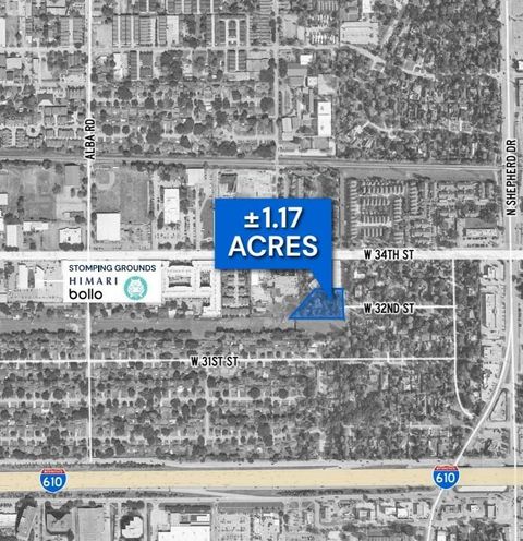 Vacant Land For Sale - 824 & 828 W 32nd Street<br/> Houston, TX 77018