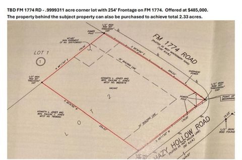 Vacant Land For Sale - TBD Fm 1774 Road<br/> Magnolia, TX 77355