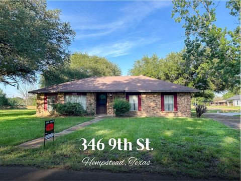 Photo of 346 9th Street, Hempstead, TX 77445 (MLS # 54068538)