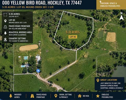 Photo of 0 Yellow Bird Road, Hockley, TX 77447 (MLS # 24709935)