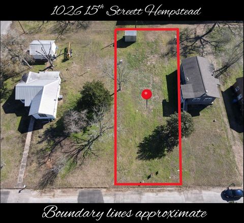 Vacant Land For Sale - 1026 15th St St<br/> Hempstead, TX 77445