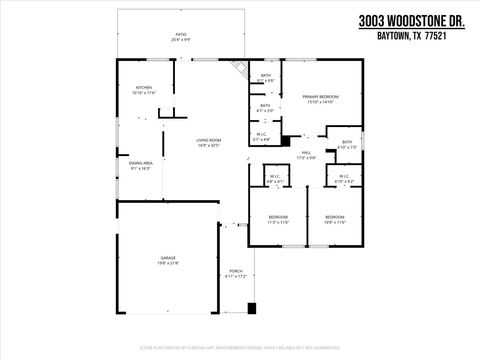 Tiny photo for 3003 Woodstone Drive, Baytown, TX 77521 (MLS # 34142995)