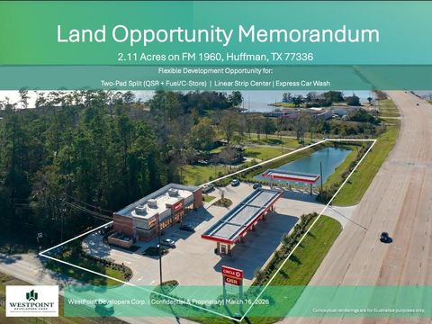 Vacant Land For Sale - 10918 Fm 1960<br/> Harris County, Huffman, TX 77336