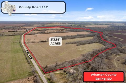 Vacant Land For Sale - TRACT 6 Cr 117<br/> Wharton County, Hungerford, TX 77448