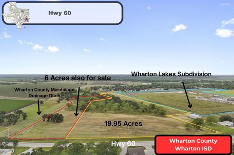 Vacant Land For Sale - 00 Highway 60<br/> Wharton County, Wharton, TX 77488