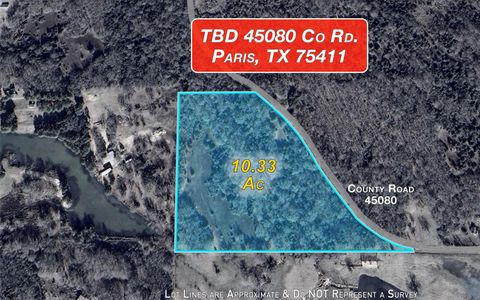 Vacant Land For Sale - 45080 Co Rd<br/> Lamar County, Paris, TX 75411