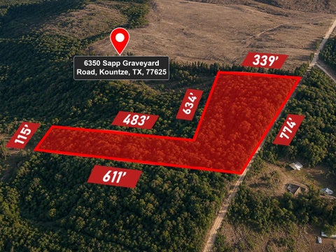 Vacant Land For Sale - 6350 Sapp Graveyard Road<br/> Kountze, TX 77625