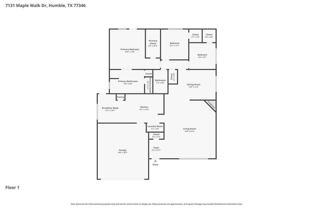 Photo of 7131 Maple Walk Drive, Humble, TX 77346 (MLS # 59253247)