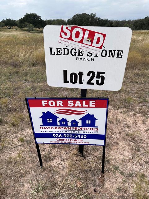 Vacant Land For Sale - LOT 25 Ledge Stone Lane<br/> Blanket, TX 76432