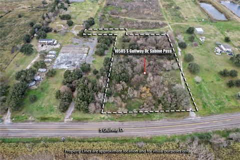 Vacant Land For Sale - 10585 S Gulfway Drive<br/> Sabine Pass, TX 77655