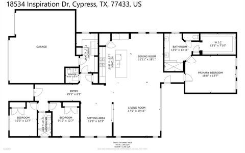 Tiny photo for 18534 Inspiration Drive, Cypress, TX 77433 (MLS # 13351174)