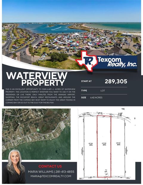 Vacant Land For Sale - 16-B Fm 1781<br/> Aransas County, Rockport, TX 78382