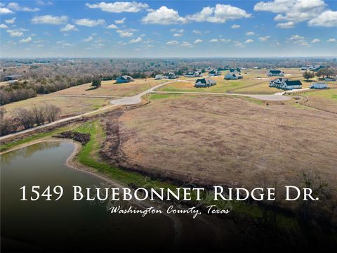 Vacant Land For Sale - 1549 Bluebonnet Ridge Drive<br/> Chappell Hill, TX 77426