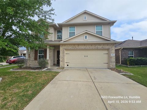 Photo of 7603 Foxwaithe Lane, Humble, TX 77338 (MLS # 96722692)
