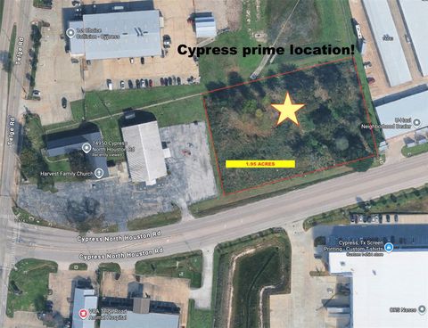 Vacant Land For Sale - 14950 Cypress North Houston Road<br/> Cypress, TX 77429