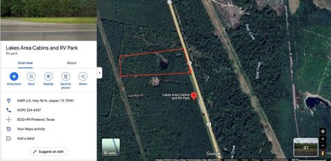 Vacant Land For Sale - Us-96<br/> Sabine County, Pineland, TX 75968