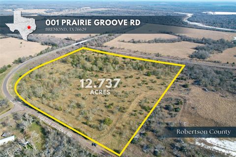 Vacant Land For Sale - 001 Prairie Groove Road<br/> Robertson County, Bremond, TX 76629