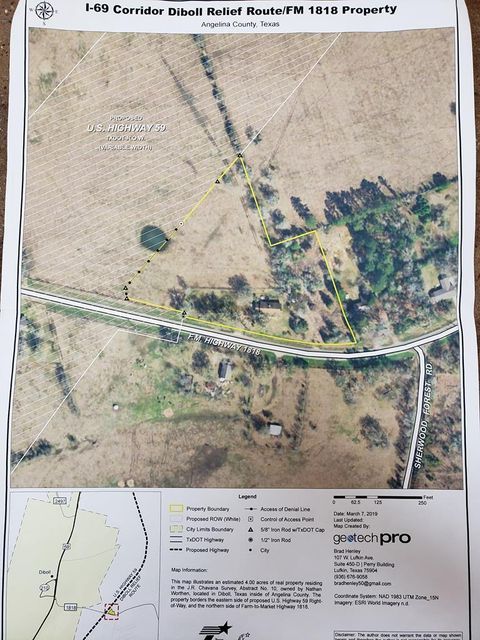 Vacant Land For Sale - 503 Fm 1818<br/> Diboll, TX 75941