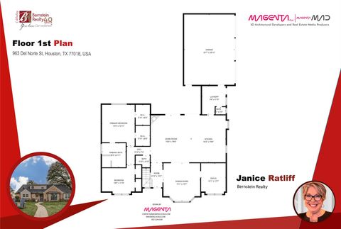 Tiny photo for 963 Del Norte Street, Houston, TX 77018 (MLS # 18328821)