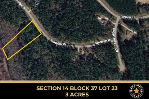 Vacant Land For Sale - 14-37-23 Sandpiper Drive<br/> Walker County, New Waverly, TX 77358