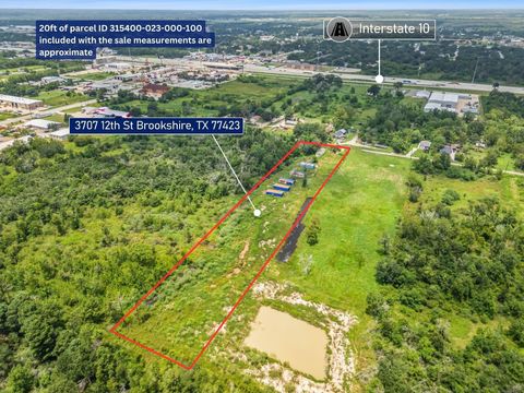 Vacant Land For Sale - 3707 12th Street<br/> Waller County, Brookshire, TX 77423