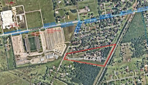 Vacant Land For Sale - 1 Sjolander Road<br/> Harris County, Baytown, TX 77521