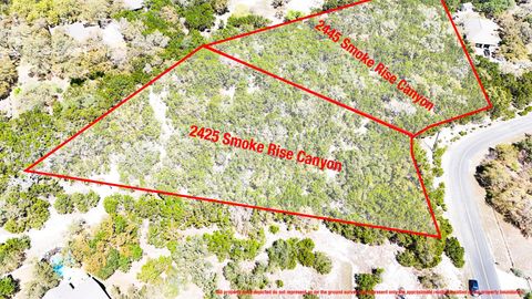 Vacant Land For Sale - 2425 Smoke Rise Canyon<br/> Bulverde, TX 78163