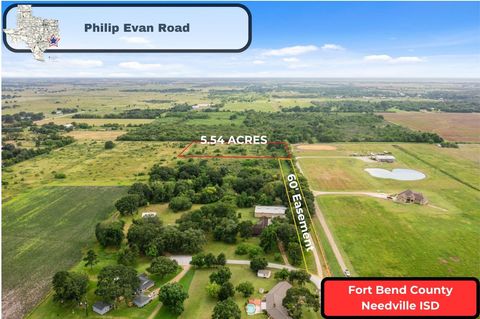 Vacant Land For Sale - 6423 Philip Evan Road<br/> Needville, TX 77461