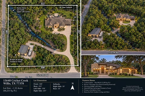 Vacant Land For Sale - 15648 Cricket Creek Court<br/> Willis, TX 77378