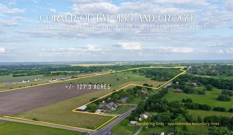 Photo of TBD Corner Of Fm 2155 And Cr 269 - 127 Acres, Snook, TX 77878 (MLS # 44732005)
