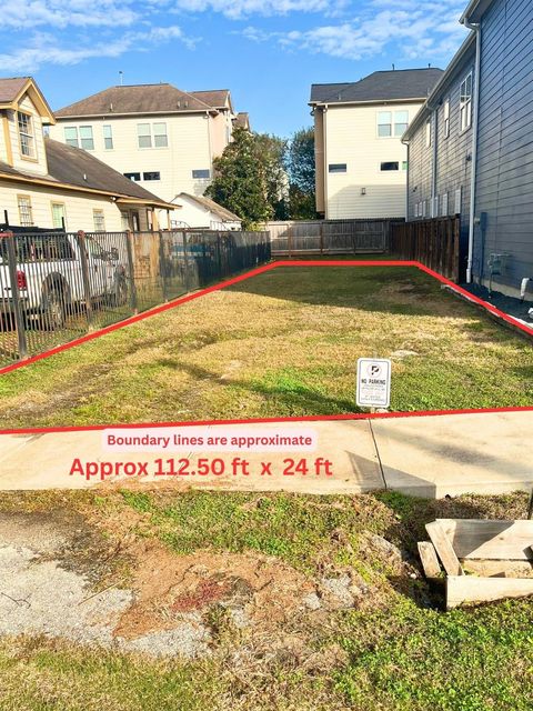 Vacant Land For Sale - Truro Street<br/> Harris County, Houston, TX 77007