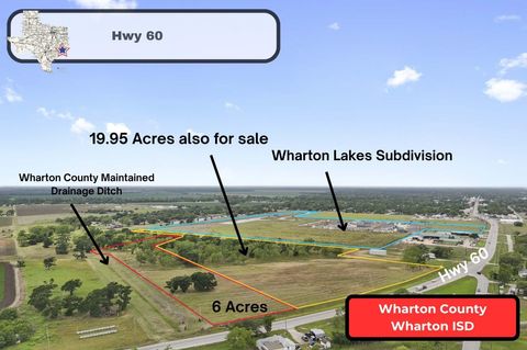 Vacant Land For Sale - Highway 60<br/> Wharton, TX 77488