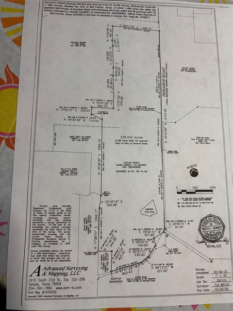 Vacant Land For Sale - TBD Donahoe Road<br/> Bartlett, TX 76511