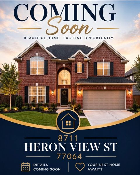 Homes For Sale - 8711 Heron View Street<br/> Houston, TX 77064