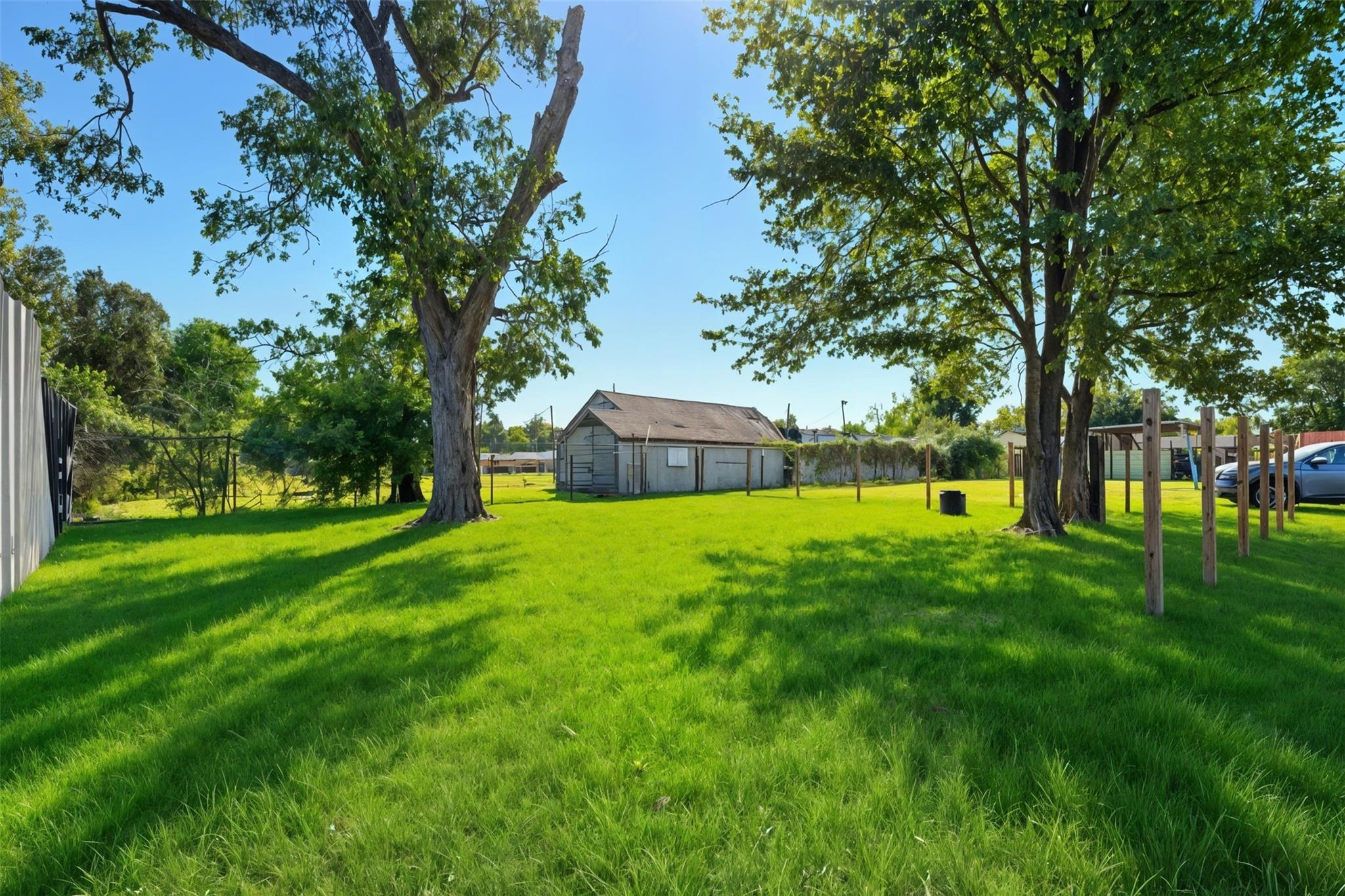 Beautiful established trees, providing great shade in the Texas heat!