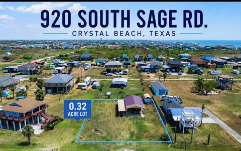 Vacant Land For Sale - 920 S Sage Road<br/> Galveston County, Crystal Beach, TX 77650