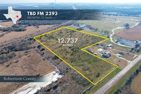 Vacant Land For Sale - TBD Fm 2293<br/> Robertson County, Bremond, TX 76629